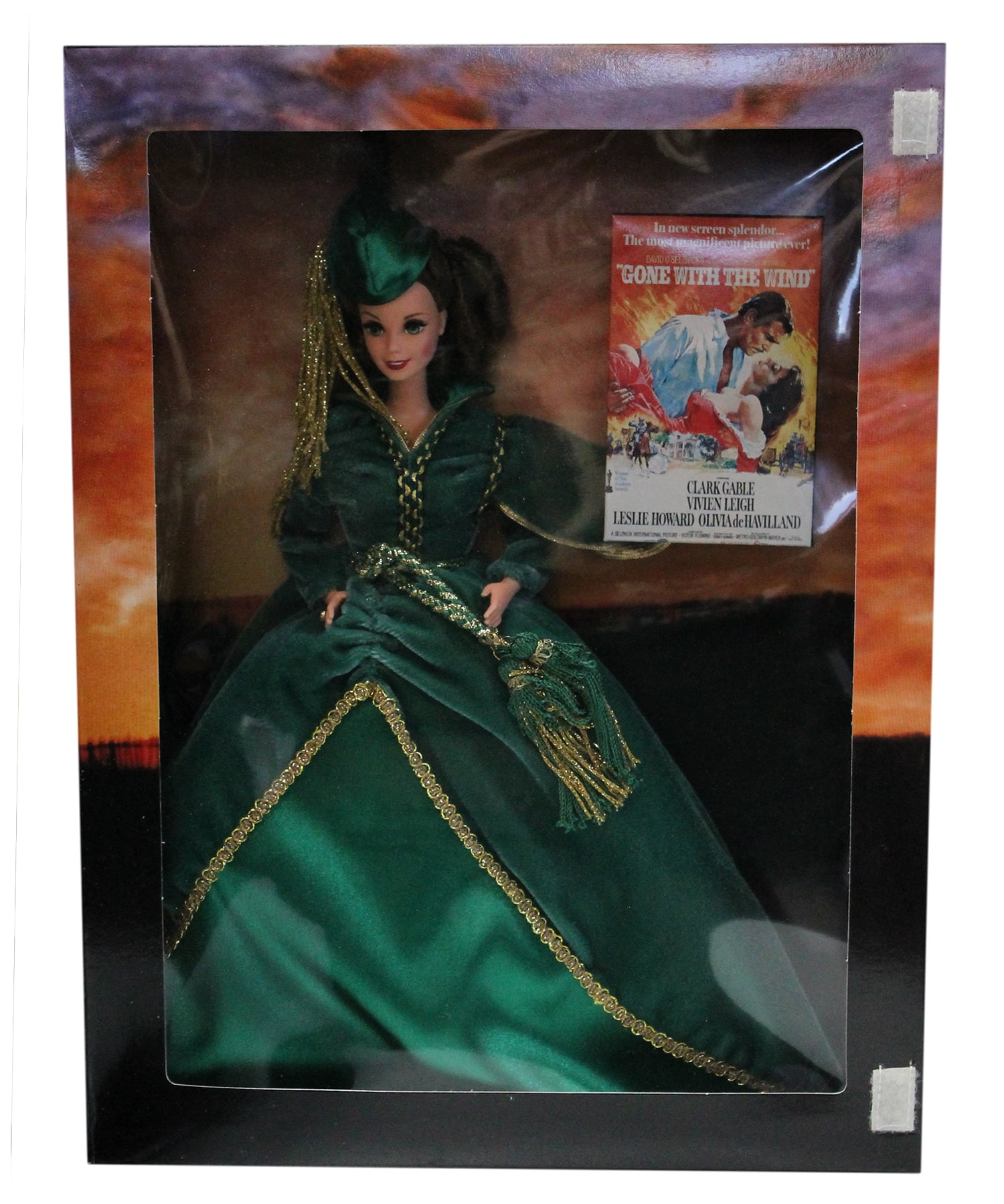 1994 Hollywood Legends Scarlett O'Hara Barbie, NRFB, (12045) Non-Mint Box