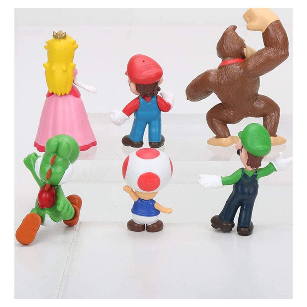 New Super Ma-rio Bros 1.5-2.75´´ Figures Set 6 pcs - Walmart.com