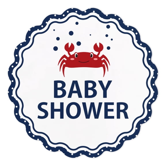 Inkdotpot Pack of 100, Gender Reveal Baby Shower Favors Stickers - Thank You Labels for Baby Shower 2 Inch Pirates, Boy Theme Envelope Seal Stickers