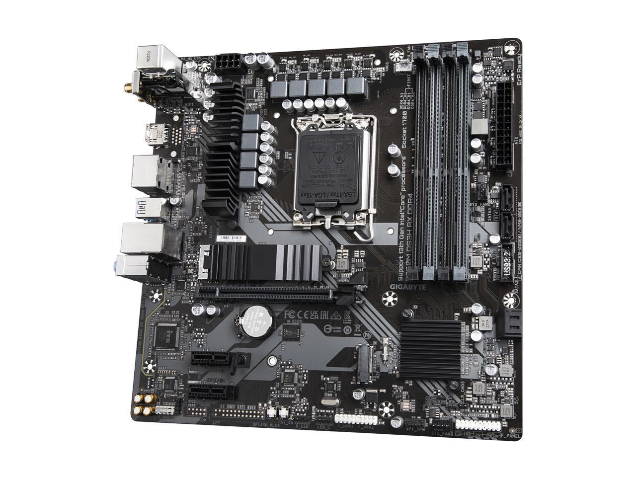 Gigabyte Ultra Durable B760M DS3H AX DDR4 Desktop Motherboard - Intel B760 Chipset - Socket LGA-1700 - Micro ATX (b760mds3haxddr4)