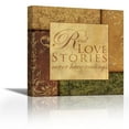 thumbnail image 1 of REAL LOVE STORIES - Contemporary Fine Art Giclee on Canvas Gallery Wrap - wall décor - Art painting - 24 x 24 Inch - Ready to Hang, 1 of 2