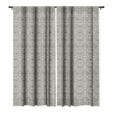 Society6 Alison Janssen Hand Drawn Deco Single Panel Room Darkening Window Curtain 50" x 120"