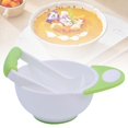 thumbnail image 1 of CRCMURE Tableware Baby Food Mash Bowl Baby Food Masher Bowl Set Non Slip Long Bowl Handle Fruit Vegetable Puree Mash Bowl With Grinding Rod Baby Grinding Bowl 2pc, 1 of 9