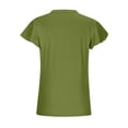 thumbnail image 5 of Pntutb Clothes,Womens Loose Casual Short Sleeve V-Neck Solid Casual Blouse T-Shirt Tunic Tops, 5 of 6