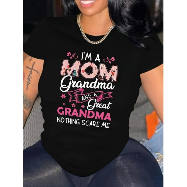 Camiseta con estampado de letras, camiseta informal de cuello redondo y manga corta, ropa de mujer, camiseta deportiva de ocio