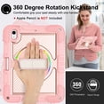 thumbnail image 3 of Heavy Duty Rugged Case For iPad (A16) 11th Gen / 10th Gen Shockproof Cover with Rotatable Stand & Shoulder Strap & Hand Strap & Pencil Holder, 3 of 10