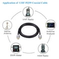 thumbnail image 6 of MOOKEERF UHF PL259 Cable RG58 CB Coax Cable, 25ft UHF Male to UHF SO239 Male CB Antenna Cable, Low Loss Coax Cable for CB Radio, Amateur Radio, Antenna Analyzer, SWR Meter, 6 of 6