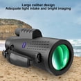 thumbnail image 4 of Telescopio monocular de 12 aumentos | Ocular grande de 50 mm | Catalejo óptico para observación de aves, observación de estrellas, vida silvestre | Alta transmitancia de luz | Portátil con pulsera, 4 of 8
