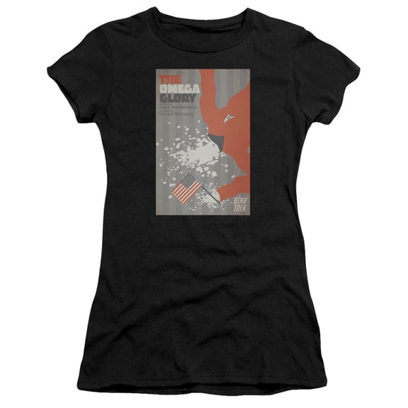 Star Trek Tos Episode 52 Junior Women's Sheer T-Shirt Black