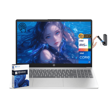 HP 15.6" FHD IPS Touchscreen Laptop, Intel i7-1255U, Intel Iris Xe Graphics, 32 GB DDR4, 2 TB SSD, HD Camera, HDMI, Wi-Fi 6E, Windows 11 Pro
