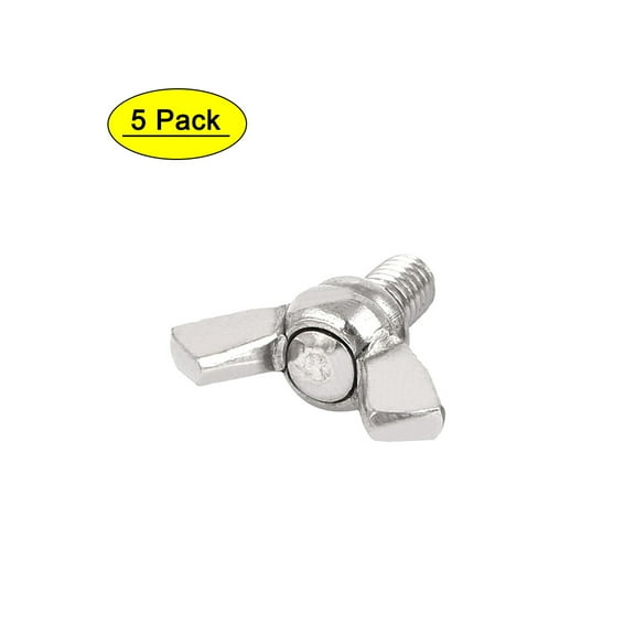 304 Stainless Steel Butterfly Wing Nut Metric M5 x 8mm 5pcs