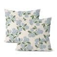 thumbnail image 1 of Fundas de almohada Dafena Spring, 45 x 45 cm, 2 unidades, color azul y verde hortensia, 1 of 7