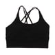 thumbnail image 3 of acolchado sin costuras para mujer Ropa interior de mujer de yoga de ocio Negro Colcomx Sujetador deportivo acolchado de tiras, 3 of 8