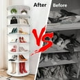 thumbnail image 6 of 7-Tier 360° Rotating Shoe Rack Tower with Lockable Wheels & Elevated Boot Storage - Space-Saving Organizer for Entryway, Closet, Bedroom, 6 of 8
