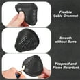 thumbnail image 2 of Uxcell Paquete de 10 Grommets de Caucho para Cableado Grommet en Forma de Torre de 58 mm, 2 of 6