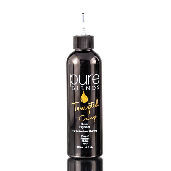 Orange , Pure Blends Tempted Direct Pigment Hair Scalp, Pack of 2 w/ SLEEK Teasing Comb