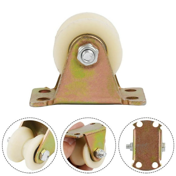 1Pcs V Nylon Grooved Rollers 30mm Heavy Duty Sliding Door Rollers with Stand Lifting Rope Pulley Metal Wheel Pulleys Wire Rope V-30mm