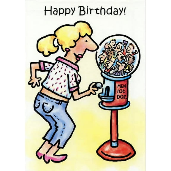 Oatmeal Studios Gumball Machine Funny / Humorous Birthday Card