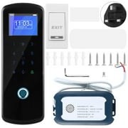2.4G Wireless Fingerprint ID Card Password Access Control System with Exit Button(UK Plug)
