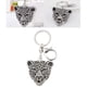 thumbnail image 5 of Llavero Con Cabeza de Leopardo y Diamantes de Imitación, Colgante Brillante para Bolso para Niñas, Con Llavero Para Llaves, Carteras, 5 of 7