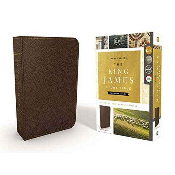 The King James Study Bible (4135A, Thumb Indexed, Brown Bonded Leather)