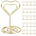 thumbnail image 1 of Lot de 20 Supports de Numéros de Table, Supports de Cartes de Table Mignons Robustes et Réutilisables, Légers pour Mariages Banquets Fêtes d'Anniversaire Restaurants, Or, 1 of 6