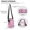 thumbnail image 6 of Chririnla Cherry Blossom Axolotl Crossbody Bag, Adjustable Shoulder Strap Cell Phone Purse Polyester Lightweight Cell Phone Purse Wallet for Shop Running, 6 of 7