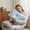 Blue, variant on GIANNA Ergonomic Cervical Memory Foam Pillow for Neck and Shoulder Pain Relief, Cooling Contour Orthopedic Support Pillow with Breathable Washable Cover, Queen Size, Dark Gray and Gray