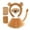 Brown, variant on Toddler Dress Cute Cartoon Animals Holiday Party Dance Tutu Skirts Accessory Set Girl Dresses Brown One Size