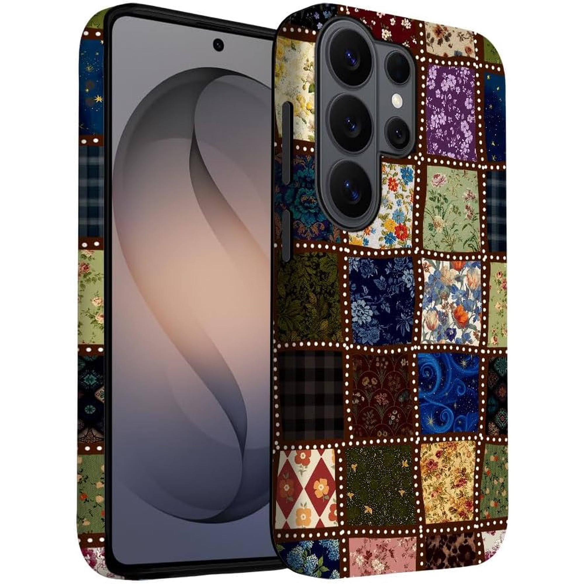 Case for Samsung Galaxy S26 Ultra Case | Grid Floral Collage | Slim Drop Protection Design
