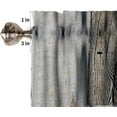 thumbnail image 5 of Rustic Valances Curtains Blue Grey Grunge Wood Planks Barn House Door Nails Country Life Theme, Windows Short Curtain Valance for Kitchen Bedroom Bathroom Decor with Rod Pocket, 1 Panel 54X18 Inches, 5 of 6