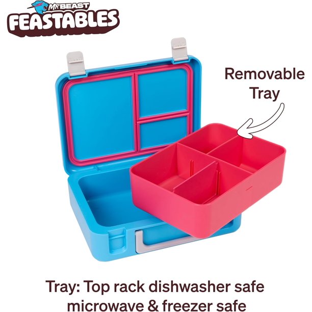 MrBeast Feastables World's Coolest Collectible Lunch Box, BPA-Free