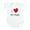 Cloud White, variant on CafePress - I Love Mom Cartoon Heart Infant Bodysuit - Baby Light Bodysuit, Size Newborn - 24 Months