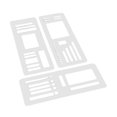 thumbnail image 3 of GUOOL 3Pcs Flexible Record Templates Planner Stencils Set for Daily Planning Boxes Style A, 3 of 9