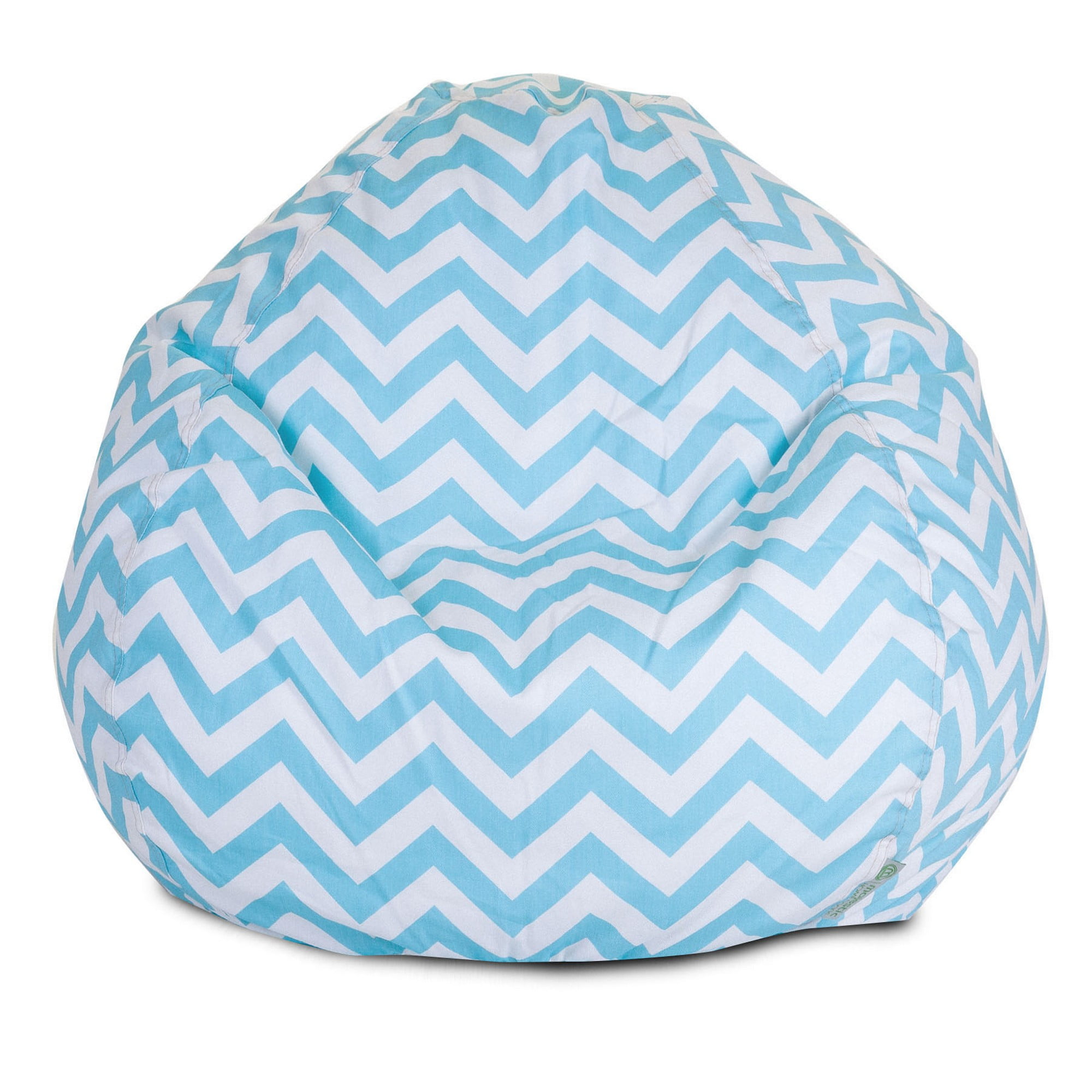 Majestic Home Goods Chevron Cotton Large Classic Bean Bag Chair
