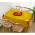 thumbnail image 2 of Diwali Tablecloth Indian Diwali Decorations for Home Festival of Lights Deepavali Party Supply Kitchen Dining Room Decor (60" x 84"), 2 of 5