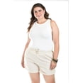 thumbnail image 4 of Short de lino Roman Fashion con Bolsillos Talla Extra 021 Arena Beige 38, 4 of 6