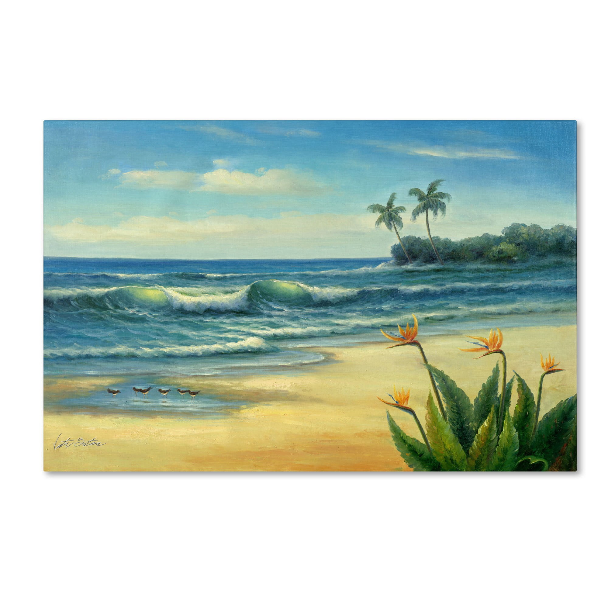 Trademark Fine Art "Paradise" Canvas Art by Victor Giton
