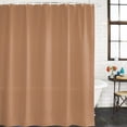 thumbnail image 1 of Pure Khaki Bathroom Shower Curtains with 12 Hooks Polyester Waterproof Shower Curtain for Stalls and Bathtubs Modern Solid Color Minimalist Art Decorative Bathroom Privacy Curtain 60x72 Inches, 1 of 2
