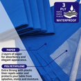 thumbnail image 2 of Mantel de papel azul desechable Dozobeede, 54 x 54 cm, paquete de 6, 2 of 7