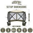 thumbnail image 3 of CLAM Quick-Set 9 x 9 Ft Venture Portable Outdoor Canopy Shelter, Green/Tan, 3 of 6