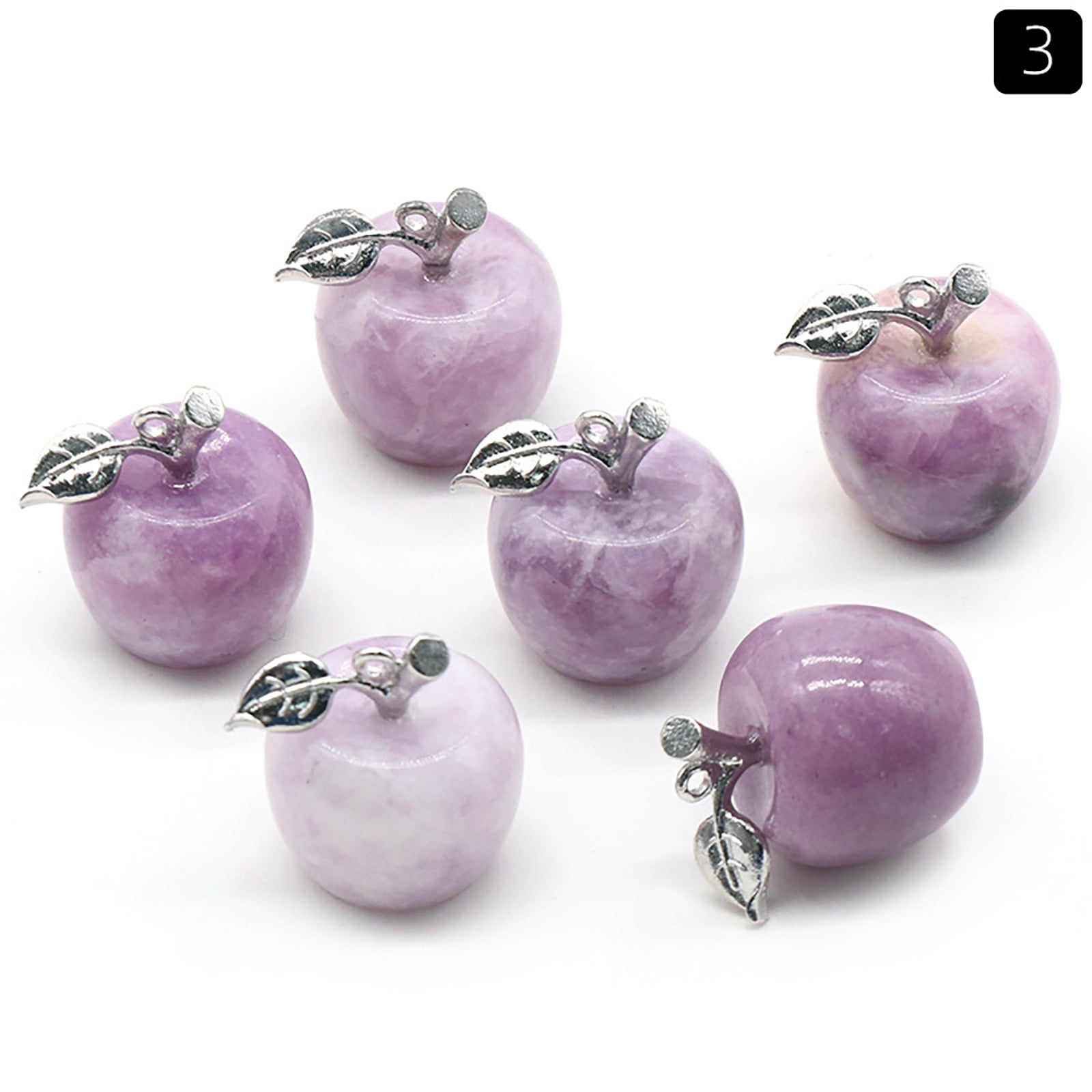 pstuiky Decoration Home Natural Luckily Stone Apples Mini Apples Pendant