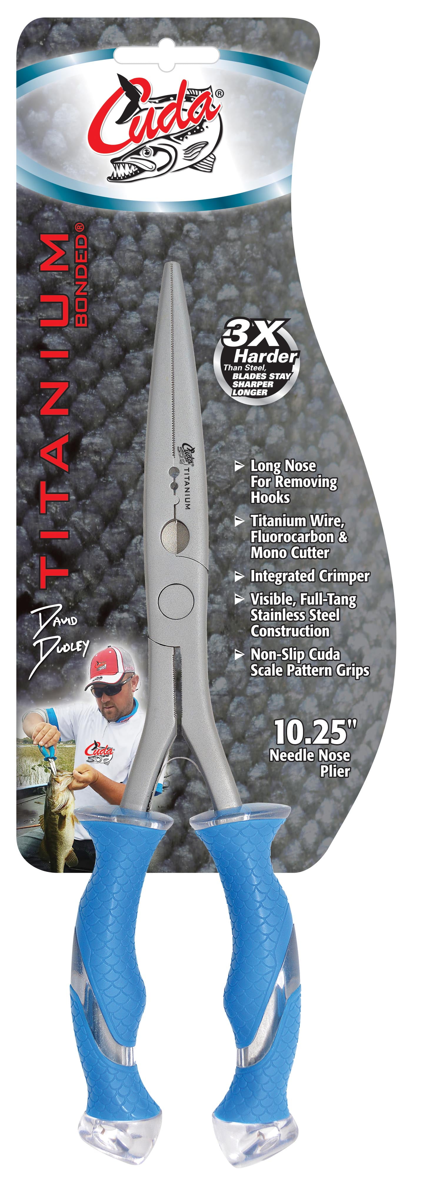 Cuda Titanium Bonded 10.25" Long Needle Nose Plier