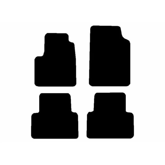 Auto Mats and Accessories 4 Piece Set Custom Carpeted Floor Mats Compatible with 2015-2022 Chevrolet Colorado (Black) Made in the USA