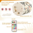 thumbnail image 5 of Yayeee Flameless Candles with Remote Flickering Battery Operated Multi Color Changing, Beige Geometric, 5 of 7