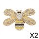 thumbnail image 1 of 2x Broche De De Miel, Broche De Aleación Con Decoración De Diamantes De Imitación Para Traje De Fiesta, Cumpleaños, 1 of 8