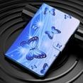 thumbnail image 6 of Dteck Flip Case for All-New Kindle Fire HD 10 2021/Fire HD 10 Plus 2021 (11th Generation), Premium PU Leather Multi-Angle Folio Cover with Card Holder Auto Wake Sleep,03# Blue Butterfly, 6 of 6