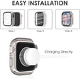 thumbnail image 2 of 4-Pack Compatible with Apple Watch Case 38mm Protective Bumper with Screen Protector, 200 Crystal Diamond Bling Cases Cover for Apple Watch Series 3 2 1, Rose Gold/Pink/Rainbow/Clear, 38mm, 2 of 5