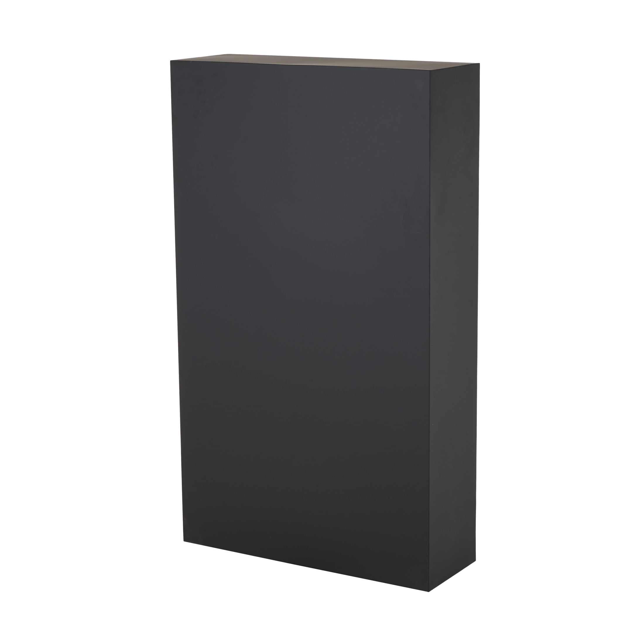 DecMode 28" x 48" Black Metal Geometric 5-Tier Shelving Unit with Arched Block Shapes, 1-Piece