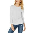 thumbnail image 2 of I.N.C Chandail en Molleton Plissé pour Femmes, Gris, Grande Taille, 2X, 2 of 6